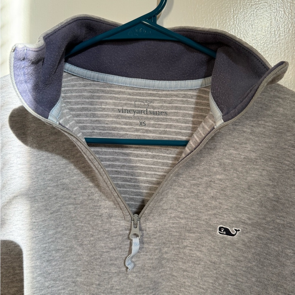 Men’s XS Vineyard Vines Quarter-Zip Pullover – Gray - Picture 5 of 5
